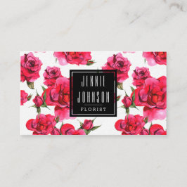 Blom- modern visitkort för shock rosaro
