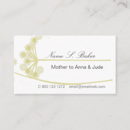 Blom- moderna yrkesmässiga mammor för vildblomma visitkort
