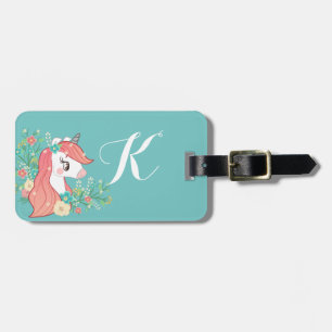 Blom- Monogrammed Unicornturkos Bagagebricka