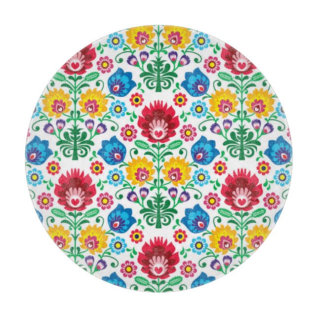 Blom- mönster för Folk konst för hjärta (Framsidan)