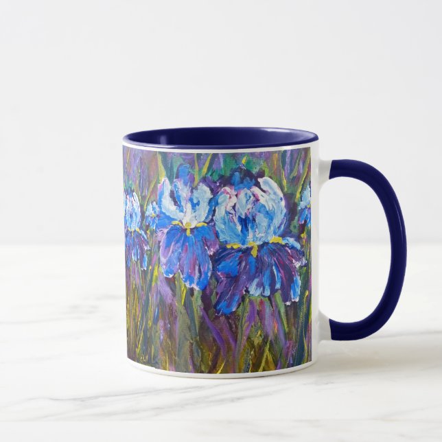 Blom- mugg "för Iristrädgårdblommor" (Höger)