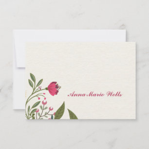 Blom- Notecard Inbjudningar