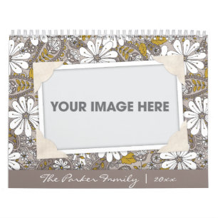 Blom- Paisley Scrapbookkalender Kalender