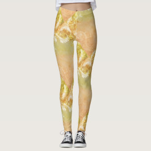 Blom- pastellfärgade diy sommarträdgårdkvinnor leggings