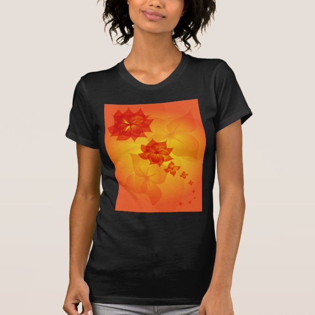 blom- prydnadorangesol tee (Framsida)