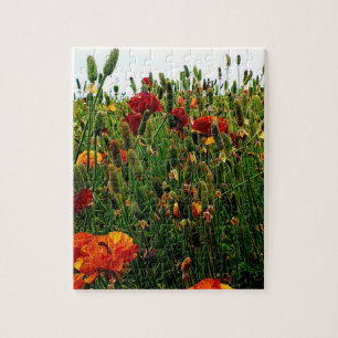 Blom- pussel: Blommafälten, Carlsbad, CA. Pussel
