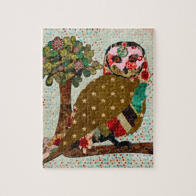 Blom- pussel för rosa uggla (Vertikal)