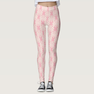 Blom- retro damast leggings