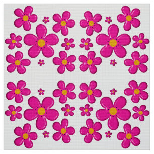 Blom- rosa inslag tyg