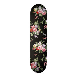 Blom- rosa röda moderiktiga ro för vintageelegan old school skateboard bräda 21,6 cm