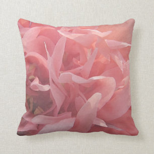 Blom- rosa vallmoblomma kudde