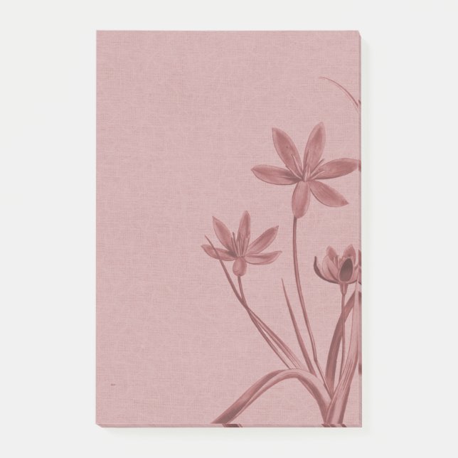 Blom- rosor post-it block (Framsida)