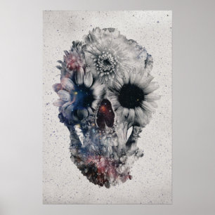 Blom- skalle 2 poster