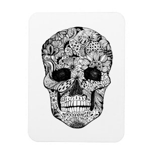 Blom- skalleklotter magnet