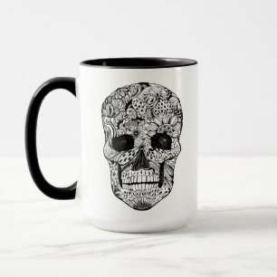 Blom- skalleklotter mugg