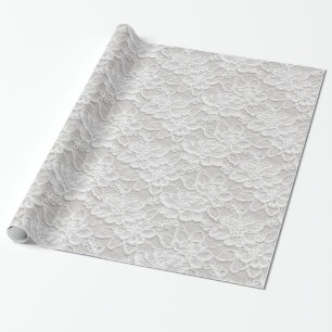 Blom- snöre för vit presentpapper