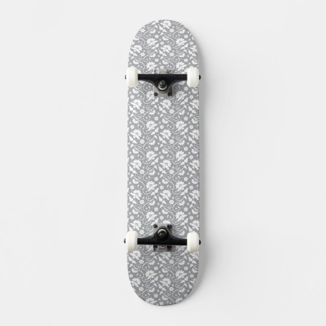 Blom- snöremönster mini skateboard bräda 18,5 cm (Framsida)