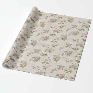 Blom- stil 196 slående in Pape för vintageshabby Presentpapper
