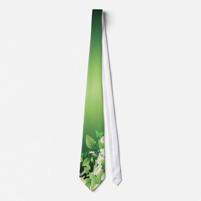 Blom- Tie för mode 7 Slips (Framsida)