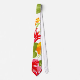 Blom- tropisk tie för hibiskusFiesta Slips