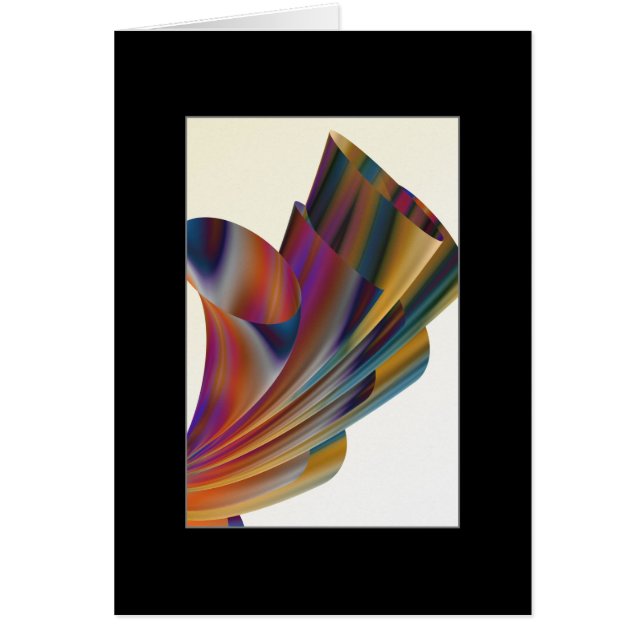 Blom- trumpeter hälsningskort (Framsidan)