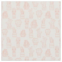 Blom- tyg med kaktusblommor