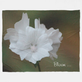 Blom- ull för vitblom fleecefilt