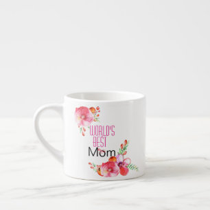 Blom- världs för mors dag bäst mamma espressomugg