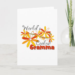 Blom- världs kallaste Gramma Helgkort