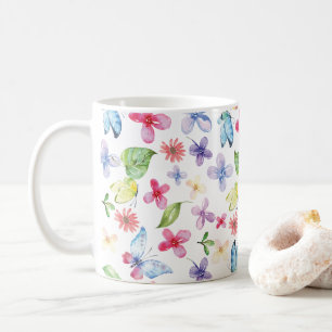 Blom- vårmugg för fjäril kaffemugg