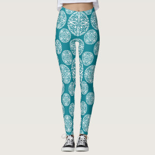 Blom- vintersnowflake leggings