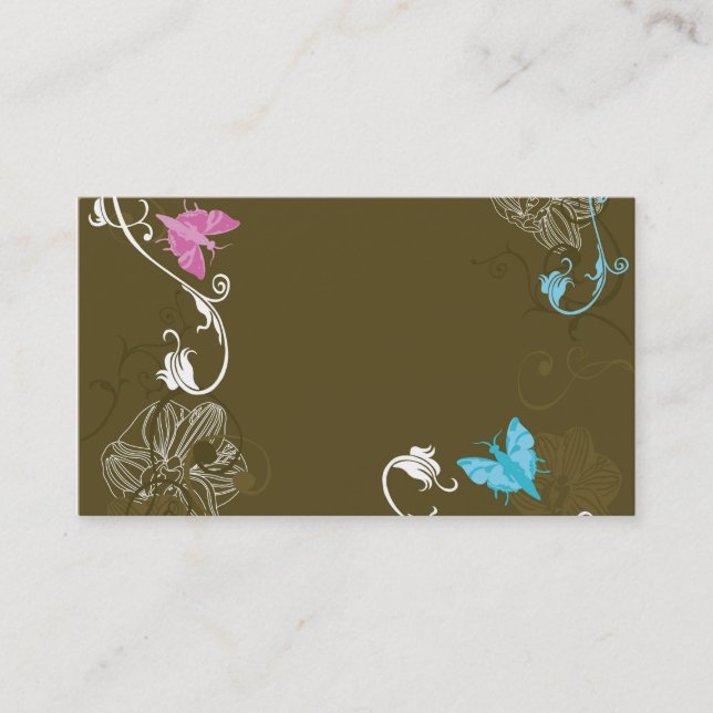 Blom- visitkort (Framsida)