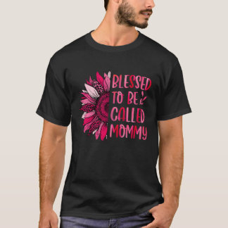 Blomad att kallas Mamma Cute Blommigt Women Mothe T Shirt