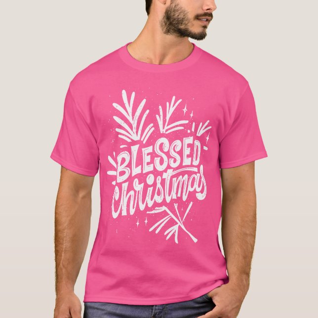 Blomad julpojke t shirt (Framsida)