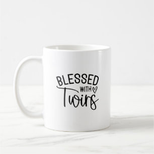 Blomad med Twillingar - Lustigt Mamma Life-citat Kaffemugg