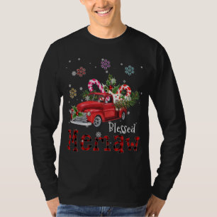 Blomad Memaw-julgåva från Red Lastbil för mormor T Shirt