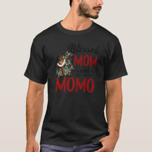 Blomad motologi för kvinnor utan lägre decor momo t shirt