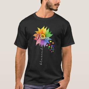 Blomad Nana-blomma för farmor T Shirt