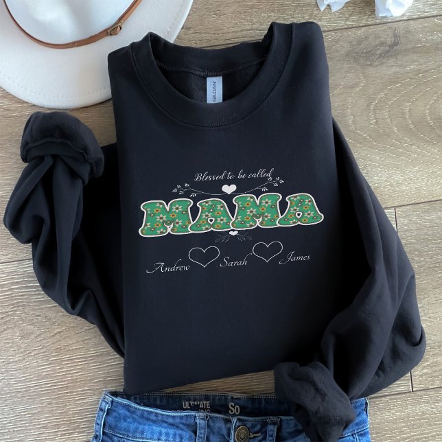 Blomad till att kallas MAMMA Sweatshirt T Shirt (Skapare uppladdad)