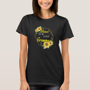 Blomad till Gramma Sunsun Gramma Mothe T Shirt