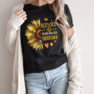 Blomad till mormor T-Shirt - gåva till mormor