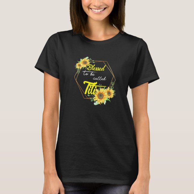 Blomad till Titi Sunros Titi Mor d T Shirt (Framsida)