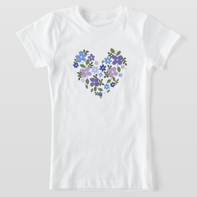 blomälsk t-shirt design (Laydown)