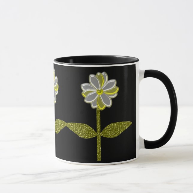 Blomande Daisy Flower Mugg (Höger)