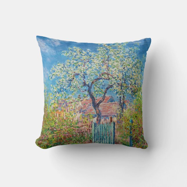 Blomande päron träd, Monet Kudde (Framsida)