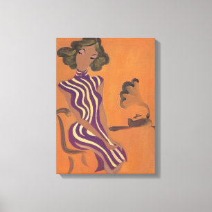 Blomande ungdomsnummer 8 canvastryck