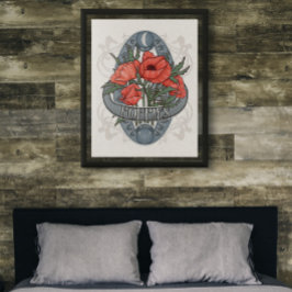 Blomastrologi och magiska Poster - Poppies
