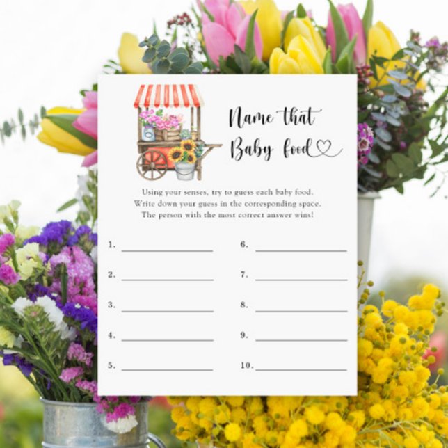 Blombabydusch - Namn där baby Food-spelet (Skapare uppladdad)
