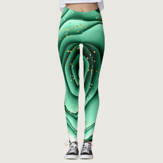 Blombaljväxter från Emerald bläck Leggings