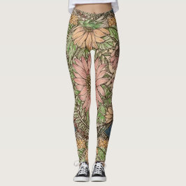 Blombalkar av HAS-judar Leggings